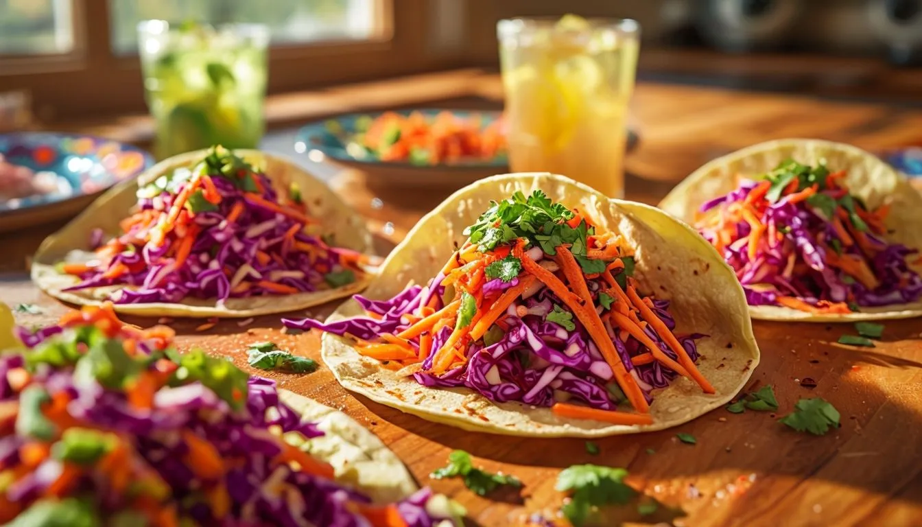 vegan slaw taco