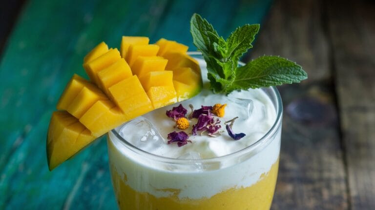 Vegan Yogurt Mango Lassi