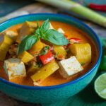 Vegan Thai Kabocha Squash Curry.