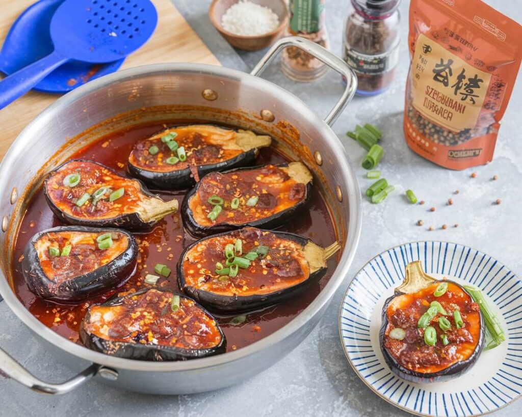 Irresistibly Spicy Chinese Eggplant, with Szechuan Sauce. 2 Spicy Chinese Eggplant