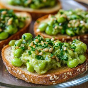 Smashed Edamame Toast