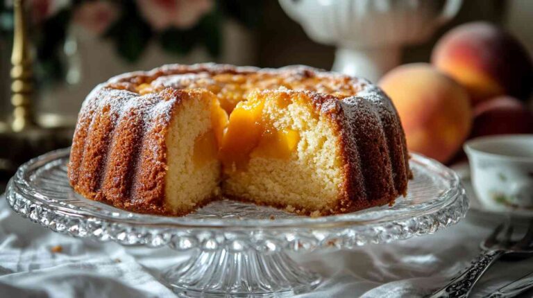 Peach Cobbler Pound Cake