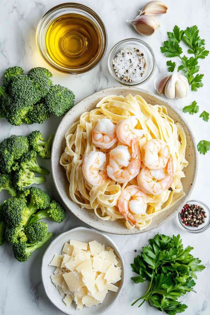 Creamy Shrimp and Broccoli Alfredo Pasta Recipe 2 Creamy Shrimp And Broccoli Alfredo