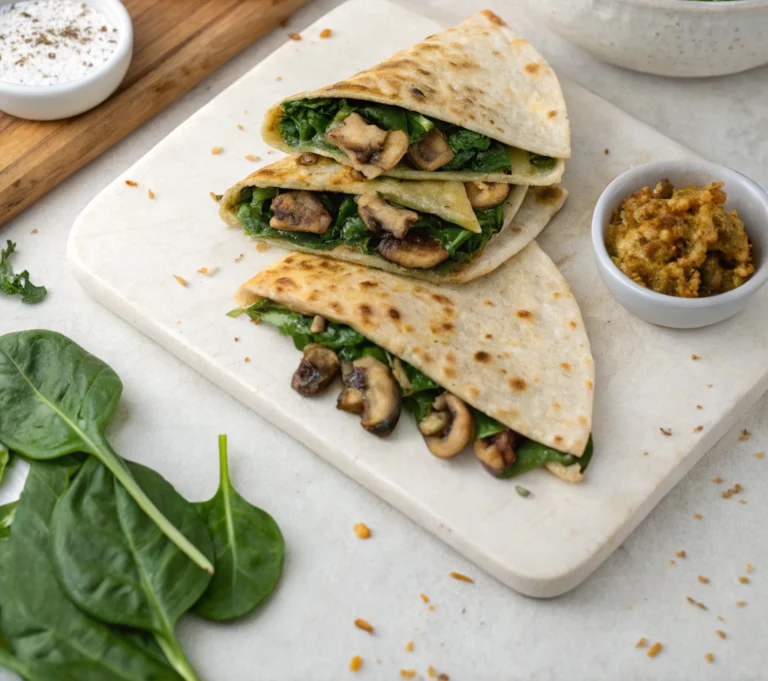 Vegan Spinach Quesadillas