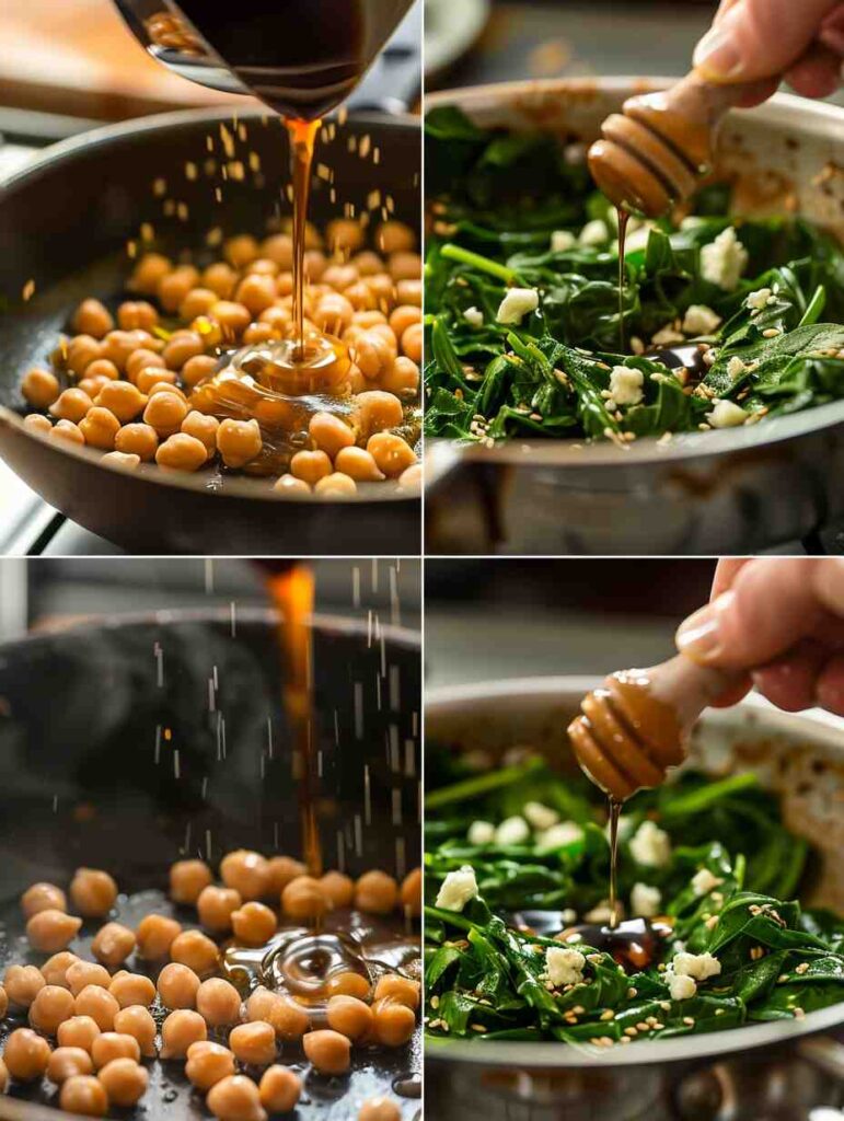 Chickpea Spinach Tango With Balsamic Bliss