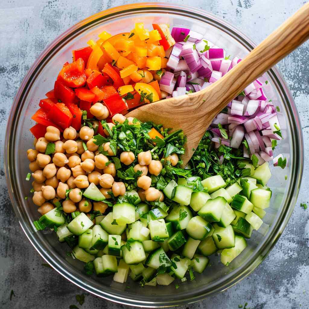 Cucumber Chickpea Salad 1