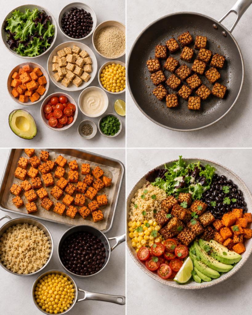 Vegan Protein Bowl Overhead